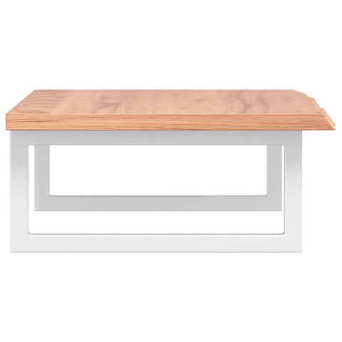 vidaXL Basin Shelf Wall Mounted Steel and Solid Wood Oak