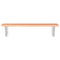 vidaXL Basin Shelf Wall Mounted Steel and Solid Wood Oak