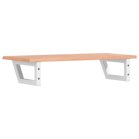 vidaXL Basin Shelf Wall Mounted Steel and Solid Wood Oak