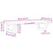 vidaXL Basin Shelf Wall Mounted Steel and Solid Wood Oak
