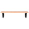 vidaXL Basin Shelf Wall Mounted Steel and Solid Wood Oak