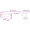 vidaXL Basin Shelf Wall Mounted Steel and Solid Wood Oak