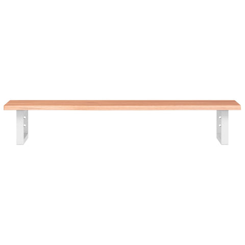 vidaXL Basin Shelf Wall Mounted Steel and Solid Wood Oak
