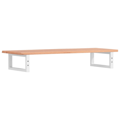 vidaXL Basin Shelf Wall Mounted Steel and Solid Wood Oak
