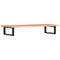 vidaXL Basin Shelf Wall Mounted Steel and Solid Wood Oak