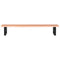 vidaXL Basin Shelf Wall Mounted Steel and Solid Wood Oak