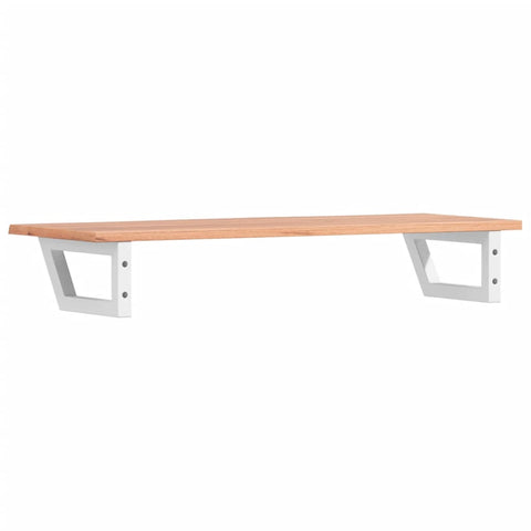 vidaXL Basin Shelf Wall Mounted Steel and Solid Wood Oak