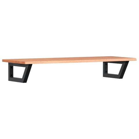 vidaXL Basin Shelf Wall Mounted Steel and Solid Wood Oak