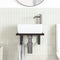 vidaXL Basin Shelf Wall Mounted Steel and Solid Wood Oak