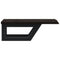 vidaXL Basin Shelf Wall Mounted Steel and Solid Wood Oak