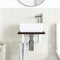 vidaXL Basin Shelf Wall Mounted Steel and Solid Wood Oak