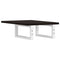 vidaXL Basin Shelf Wall Mounted Steel and Solid Wood Oak