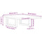 vidaXL Basin Shelf Wall Mounted Steel and Solid Wood Oak