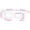 vidaXL Basin Shelf Wall Mounted Steel and Solid Wood Oak