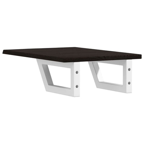 vidaXL Basin Shelf Wall Mounted Steel and Solid Wood Oak