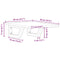 vidaXL Basin Shelf Wall Mounted Steel and Solid Wood Oak