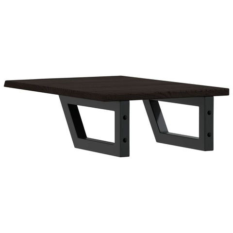 vidaXL Basin Shelf Wall Mounted Steel and Solid Wood Oak
