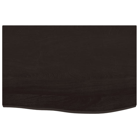 vidaXL Basin Shelf Wall Mounted Steel and Solid Wood Oak