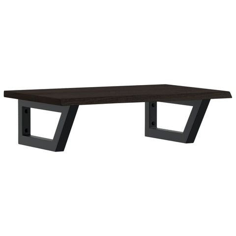 vidaXL Basin Shelf Wall Mounted Steel and Solid Wood Oak