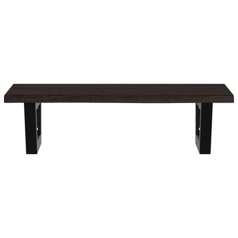 vidaXL Basin Shelf Wall Mounted Steel and Solid Wood Oak