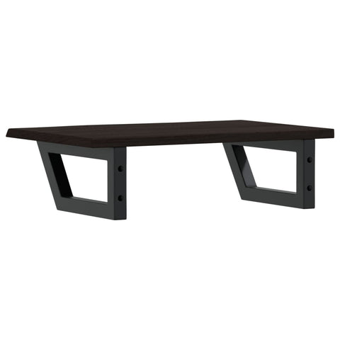 vidaXL Basin Shelf Wall Mounted Steel and Solid Wood Oak
