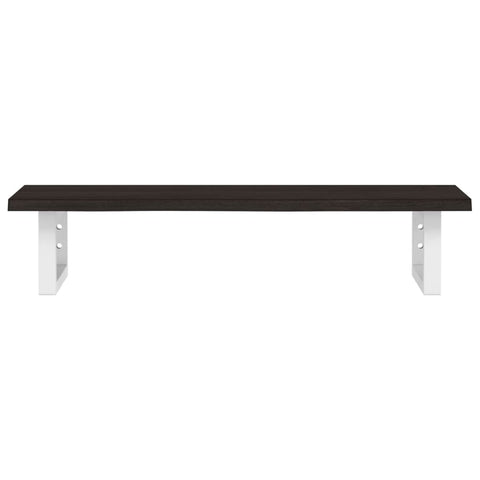 vidaXL Basin Shelf Wall Mounted Steel and Solid Wood Oak