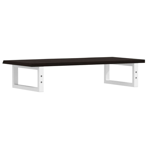 vidaXL Basin Shelf Wall Mounted Steel and Solid Wood Oak