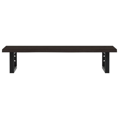 vidaXL Basin Shelf Wall Mounted Steel and Solid Wood Oak