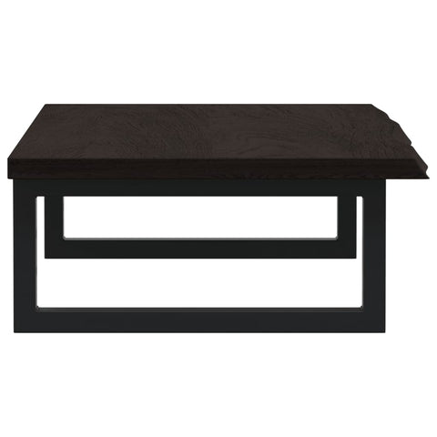 vidaXL Basin Shelf Wall Mounted Steel and Solid Wood Oak