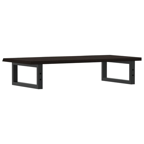 vidaXL Basin Shelf Wall Mounted Steel and Solid Wood Oak