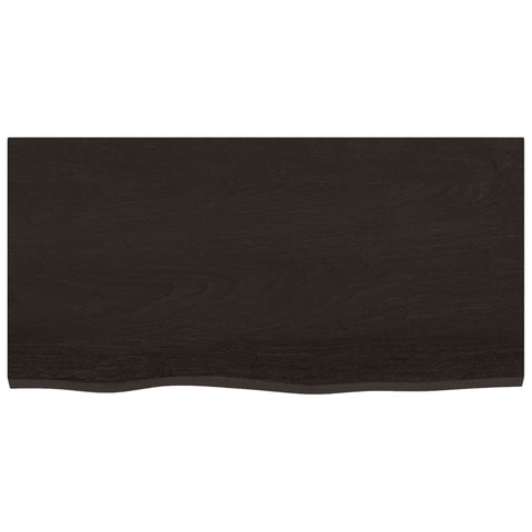 vidaXL Basin Shelf Wall Mounted Steel and Solid Wood Oak