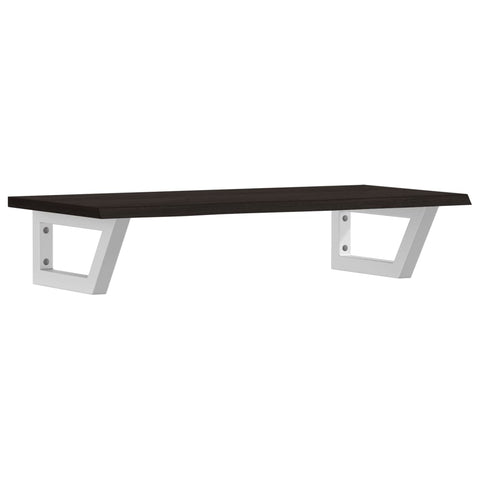 vidaXL Basin Shelf Wall Mounted Steel and Solid Wood Oak