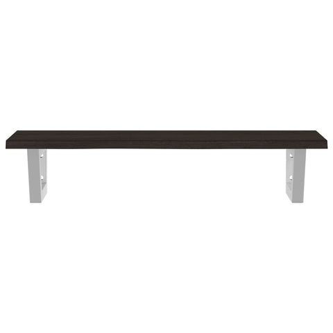 vidaXL Basin Shelf Wall Mounted Steel and Solid Wood Oak