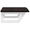 vidaXL Basin Shelf Wall Mounted Steel and Solid Wood Oak