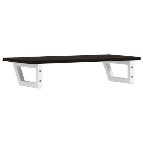 vidaXL Basin Shelf Wall Mounted Steel and Solid Wood Oak