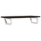vidaXL Basin Shelf Wall Mounted Steel and Solid Wood Oak