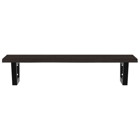 vidaXL Basin Shelf Wall Mounted Steel and Solid Wood Oak