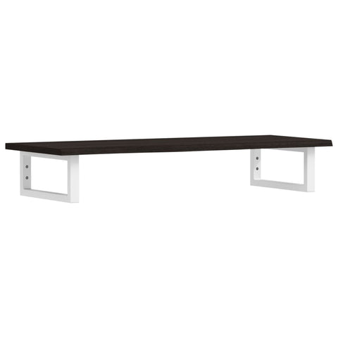 vidaXL Basin Shelf Wall Mounted Steel and Solid Wood Oak