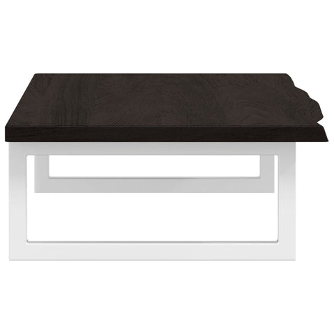 vidaXL Basin Shelf Wall Mounted Steel and Solid Wood Oak
