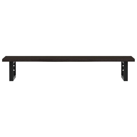 vidaXL Basin Shelf Wall Mounted Steel and Solid Wood Oak