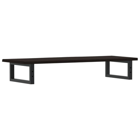 vidaXL Basin Shelf Wall Mounted Steel and Solid Wood Oak