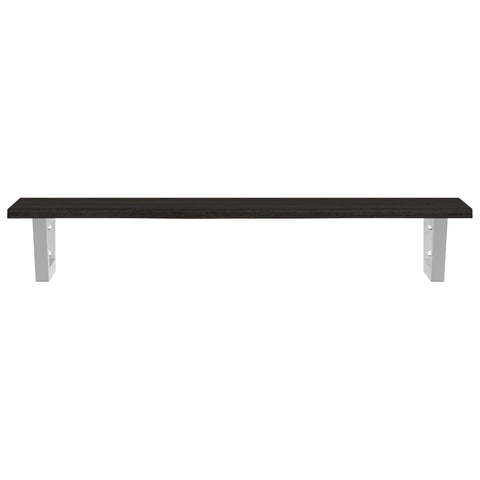 vidaXL Basin Shelf Wall Mounted Steel and Solid Wood Oak