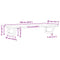 vidaXL Basin Shelf Wall Mounted Steel and Solid Wood Oak