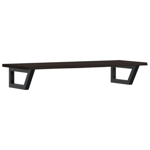 vidaXL Basin Shelf Wall Mounted Steel and Solid Wood Oak