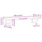vidaXL Basin Shelf Wall Mounted Steel and Solid Wood Oak