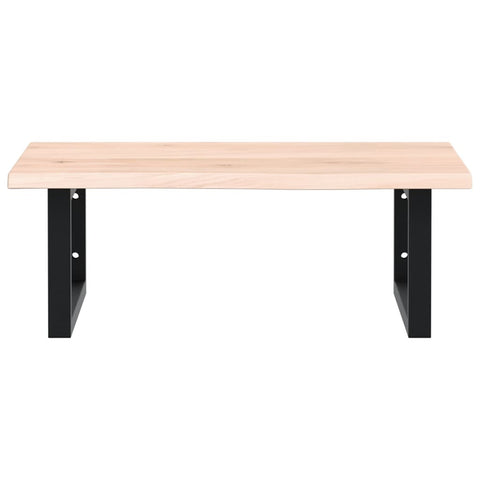 vidaXL Basin Shelf Wall Mounted Steel and Solid Wood Oak
