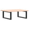 vidaXL Basin Shelf Wall Mounted Steel and Solid Wood Oak