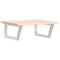 vidaXL Basin Shelf Wall Mounted Steel and Solid Wood Oak