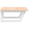 vidaXL Basin Shelf Wall Mounted Steel and Solid Wood Oak