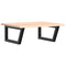 vidaXL Basin Shelf Wall Mounted Steel and Solid Wood Oak